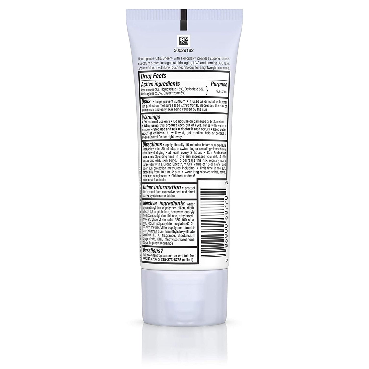 Neutrogena Ultra Sheer Dry Touch Sunscreen SPF 70, 3 Fluid Ounce Beauty & Personal Care Neutrogena