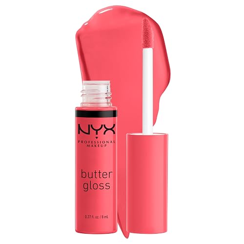 NYX PROFESSIONAL MAKEUP Butter Gloss, Non-Sticky Lip Gloss - Sorbet (Vibrant Coral) Beauty & Personal Care NYX PROFESSIONAL MAKEUP
