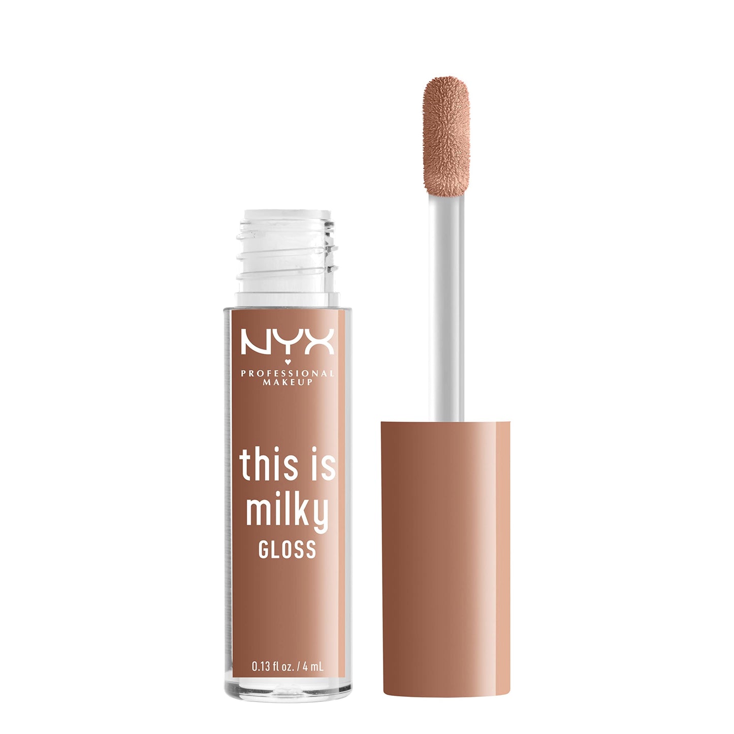 NYX PROFESSIONAL MAKEUP This Is Milky Gloss, Vegan Lip Gloss, 12 Hour Hydration - Cookies & Milk (Cool Beige Nude) Beauty & Personal Care NYX PROFESSIONAL MAKEUP