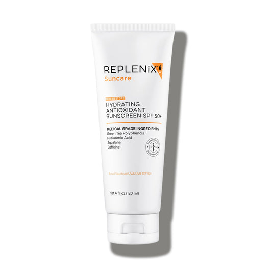 Replenix Antioxidant Hydrating Sunscreen SPF 50+ - Medical Grade Sun Protection, Zinc Oxide, UVA/UVB Protection, Safe for Sensitive Skin, 4 oz. Beauty & Personal Care Replenix
