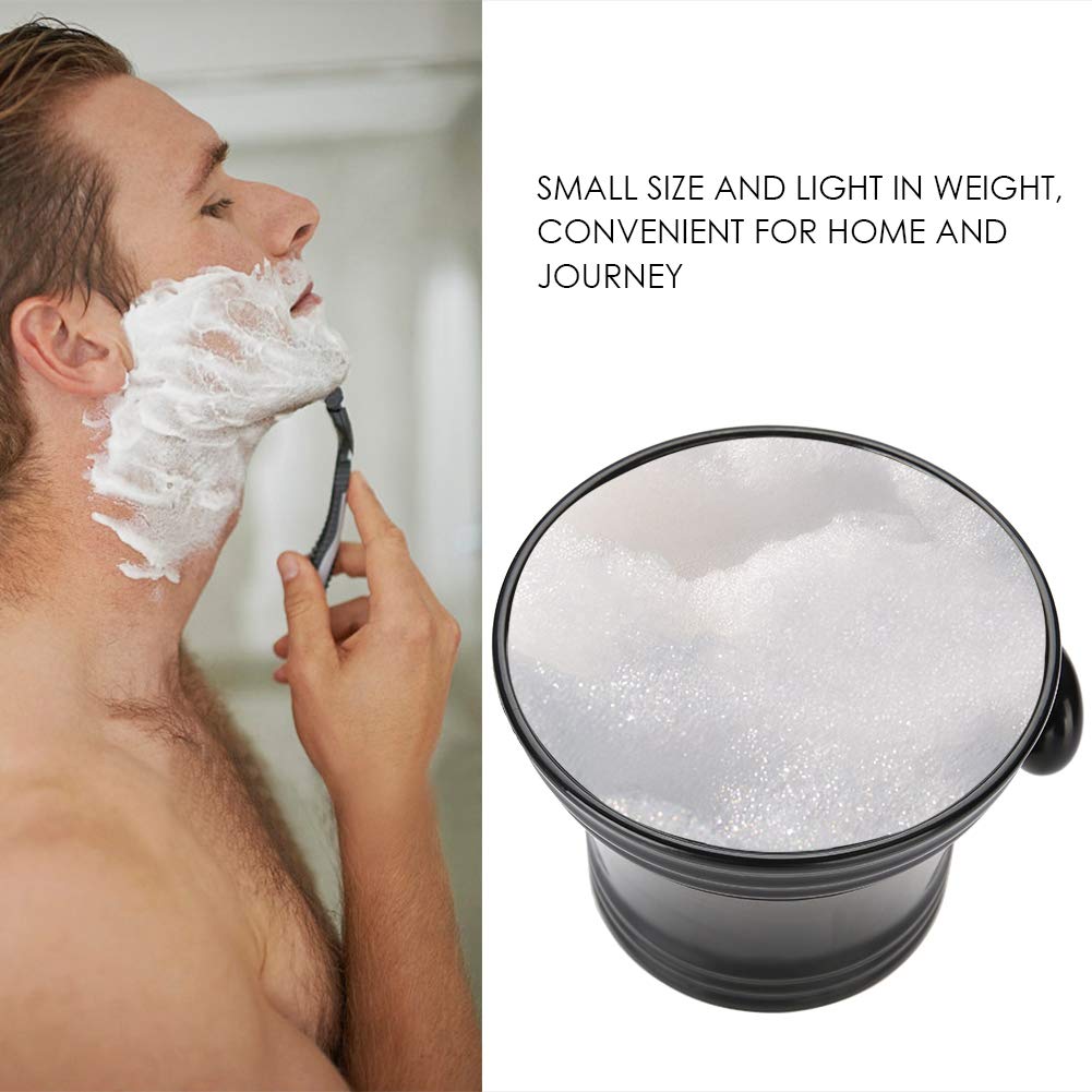 HURRISE Shaving Soap Bowl, Shave Mug For Shave Cream Foam Shaving Cream, Plastic Shaving Soap Bowls for With Handle(Black) Beauty and Personal Care HURRISE