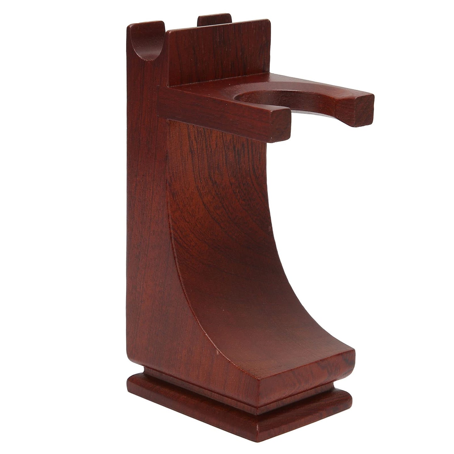 Wood Shave Stand and brush stand Strong Practicality Anti Slip Base Shave Stand Strong Stable To Use Wine Red for Bathroom Belleza Beauty and Personal Care Jopwkuin