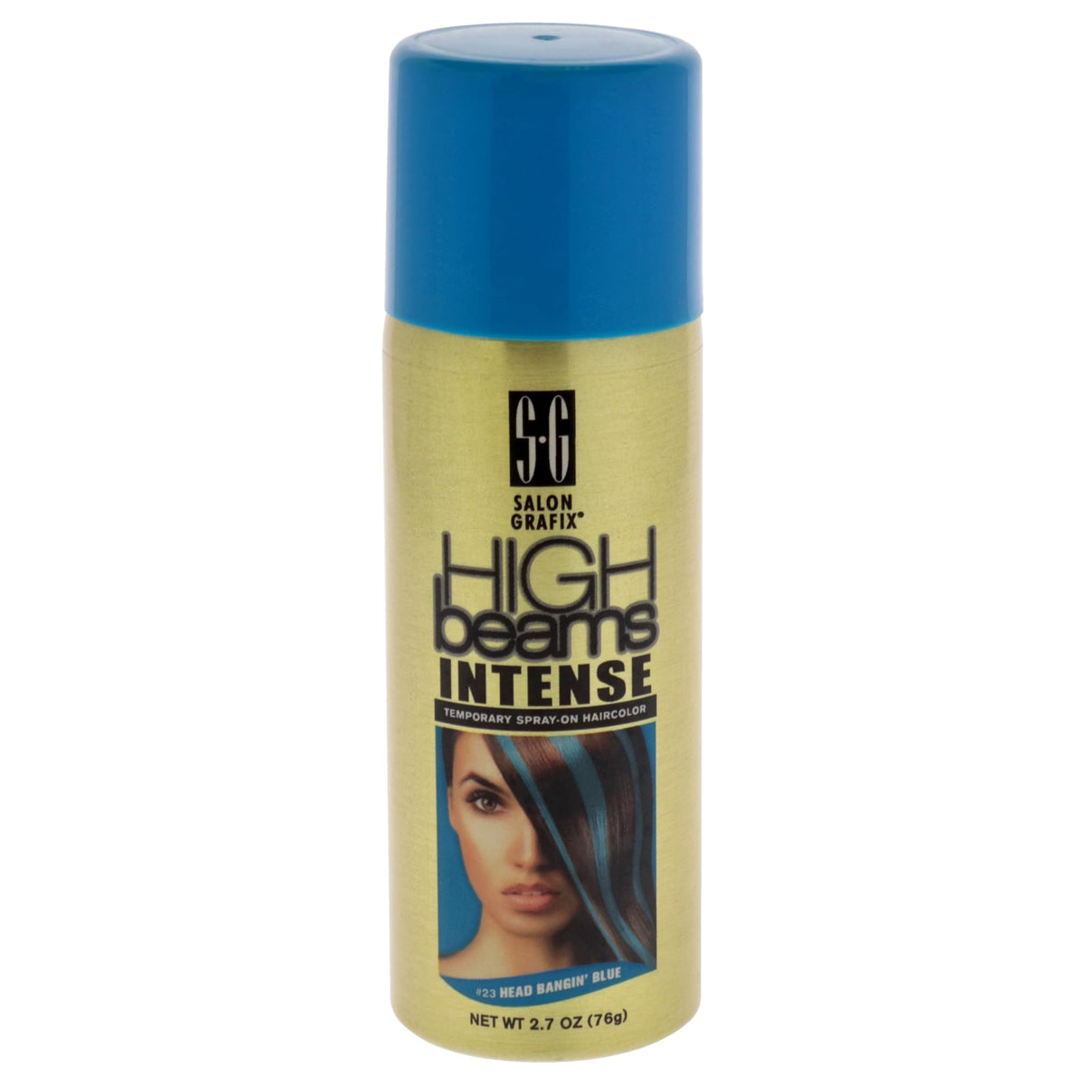 Salon Grafix High Beams Intense Temporary Spray - Blue for Unisex - 2.7 oz Hair Color Beauty & Personal Care HIGH