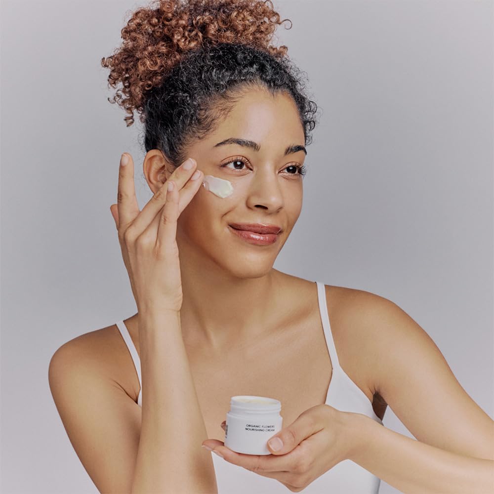 Whamisa Organic Flowers Nourishing Cream, 95.2% Organic, Waterless Formula, Fermented Ingredient Formula for Deep Hydration & Skin Comfort Beauty & Personal Care Whamisa