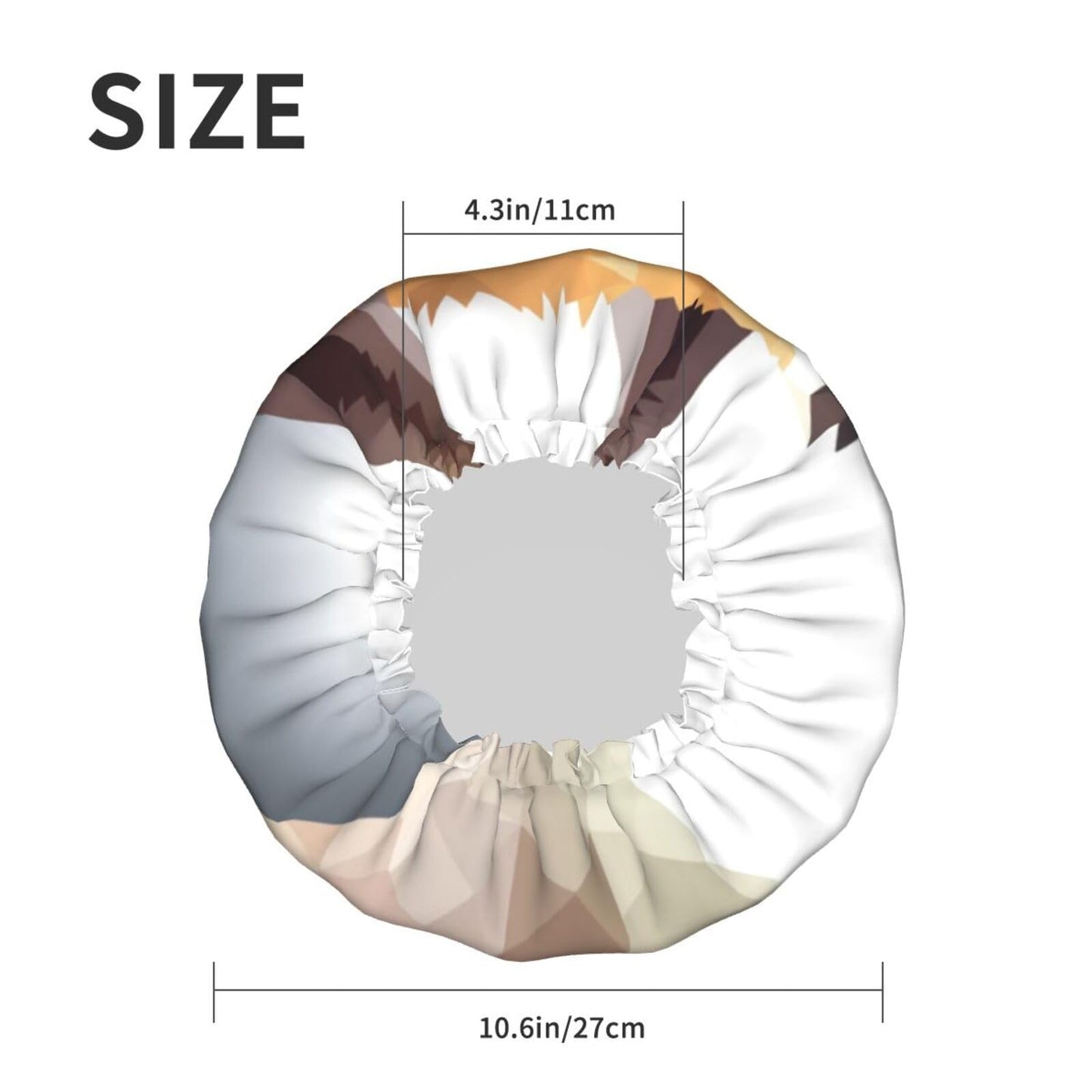 Alpaca avatar Shower Cap for Women Men Large Reusable Shower Bonnet Double-Layer Waterproof Bath Caps Elastic Band Hair Hat for All Hairstyles Beauty and Personal Care BWLHJKE