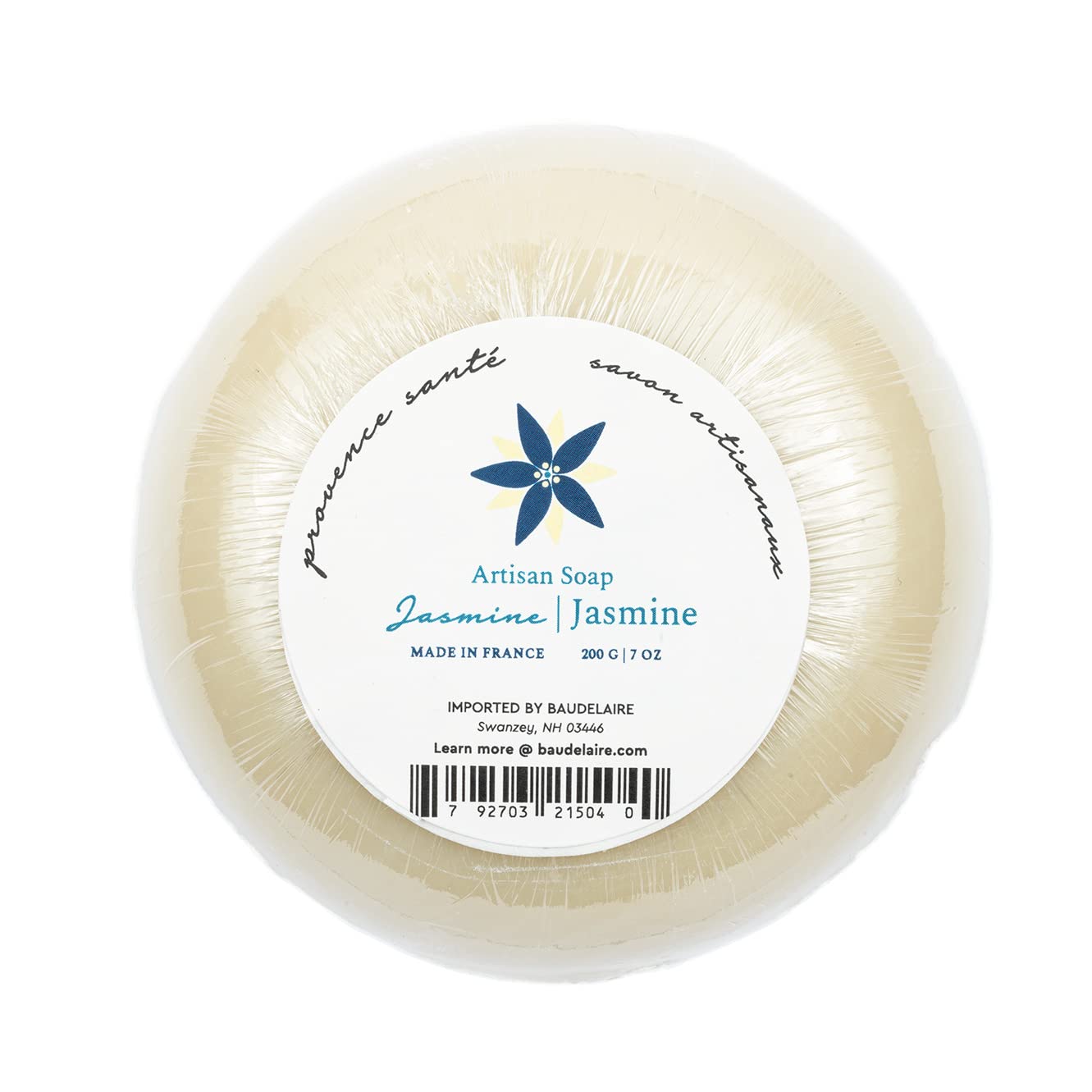 Provence Sante Luxury French Bath Bar - Moisturizing Shea Butter - Triple-milled Jasmine Fragrance, 7 oz Made in France Beauty & Personal Care Provence Sante
