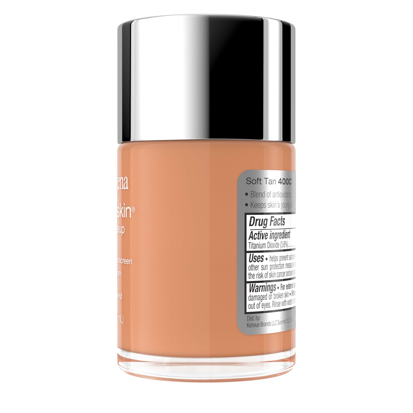 Neutrogena Healthy Skin Liquid Foundation Makeup Broad Spectrum SPF 20 Sunscreen, Medium Coverage, Vit B5, Antioxidants, All Day Wear, Soft Tan 400C Beauty & Personal Care Neutrogena