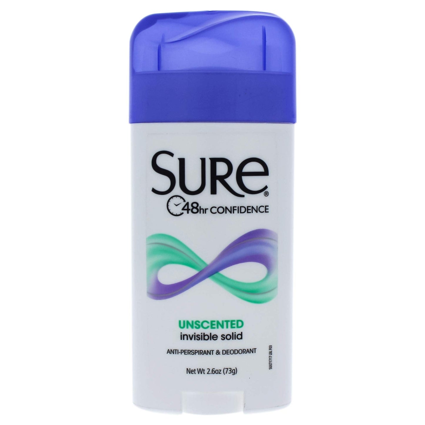 Sure Invisible Solid Anti-Perspirant & Deodorant, Unscented, 2.6 Ounce (ID71717) Beauty & Personal Care Sure