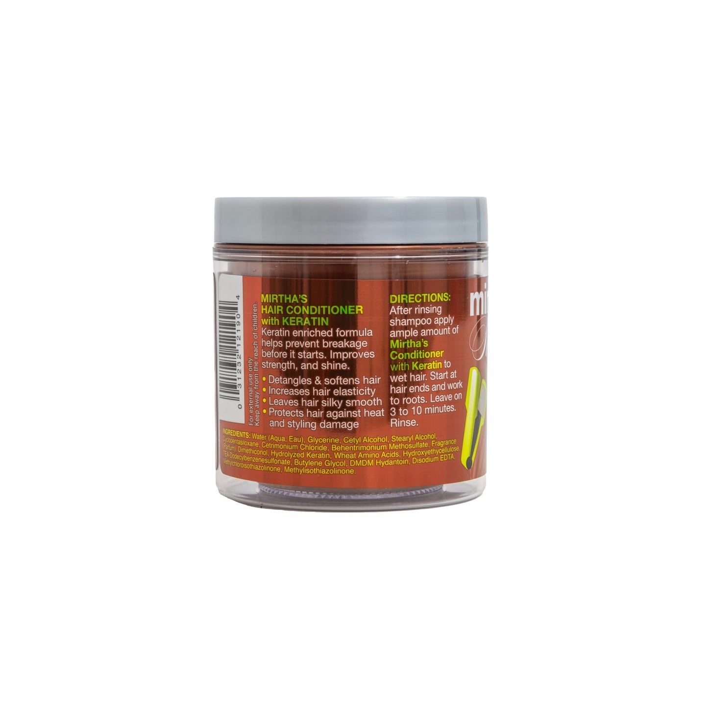 Mirta De Perales Conditioner with Keratin for Normal, Dry & Damaged Hair | Strengthening & Detangling Cream with Hydrolyzed Keratin & Amino Acids | Beauty & Personal Care Mirta De Perales