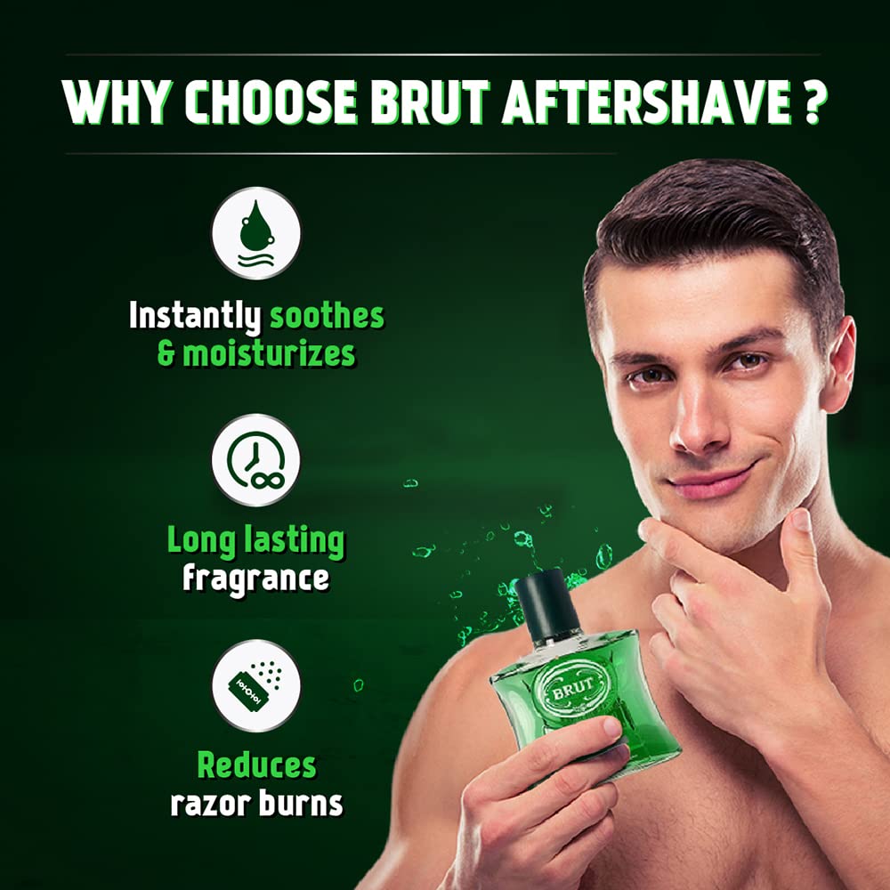 Brut Original by Faberge for Men 3.3 oz After Shave Pour Beauty & Personal Care Brut