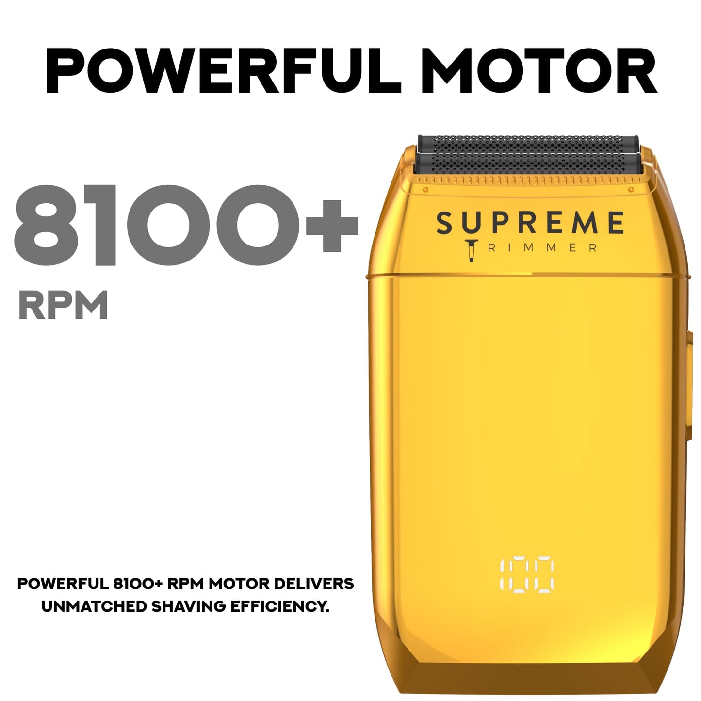 Supreme Trimmer Crunch STF602 - Waterproof Double Foil Shaver for Men - 150 Min Runtime, Wet/Dry Cordless & Corded Electric Razor - Hypoallergenic Beauty and Personal Care Supreme Trimmer