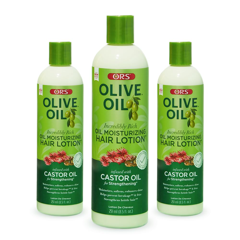 ORS Olive Oil Incredibly Rich Moisturizing Hair Lotion with Castor Oil 8.5 Ounces (Pack of 3) Beauty & Personal Care ORS