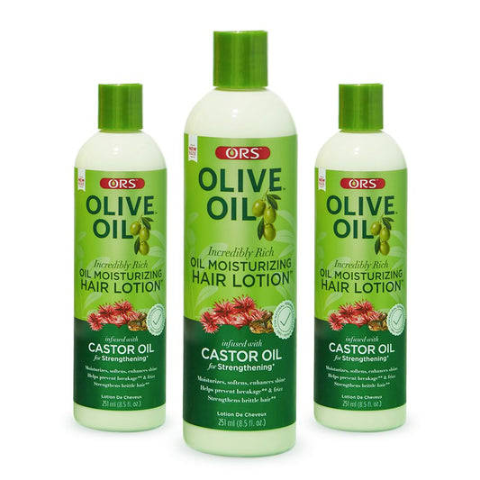 ORS Olive Oil Incredibly Rich Moisturizing Hair Lotion with Castor Oil 8.5 Ounces (Pack of 3) Beauty & Personal Care ORS