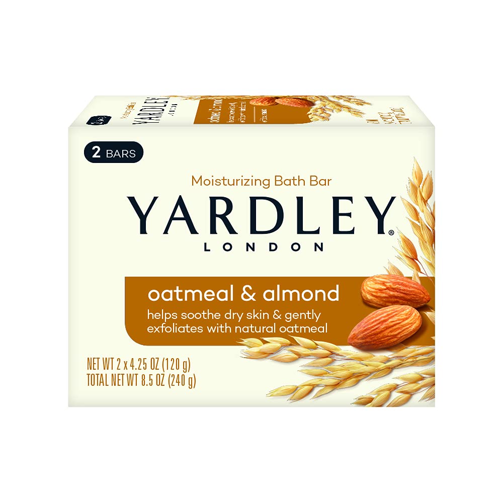 Yardley London Oatmeal and Naturally Moisturizing Bath Bar, Almond (Pack of 2) Beauty & Personal Care Yardley
