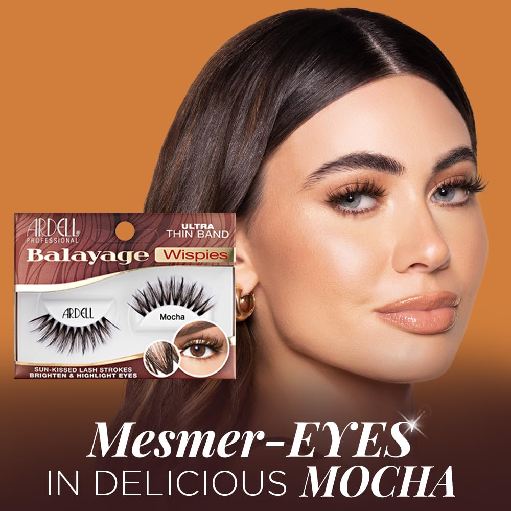 Ardell Balayage Wispies Mocha False Eyelashes, 1 Pair