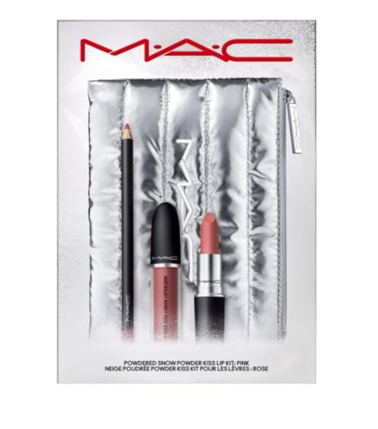 M.A.C Powdered Snow Powder Kiss Lip Kit - Pink Beauty & Personal Care MAC