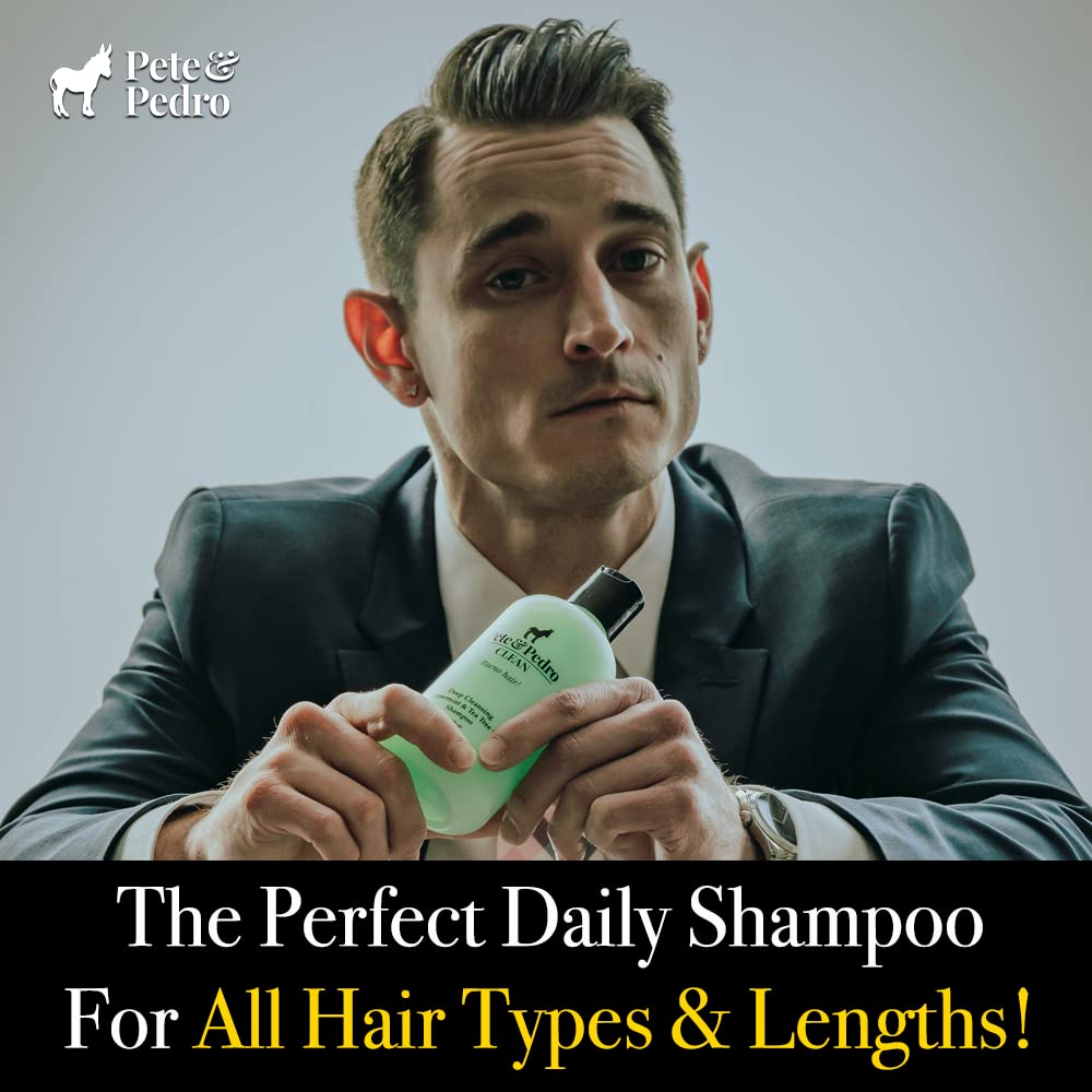 Pete & Pedro Clean Tea Tree Oil Daily Deep-Cleansing Hair Shampoo, 8.5 oz