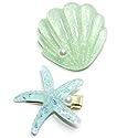 Shell Pearl Starfish Hair Clip Set for Women Girls, Acrylic Resin Alligator Hair Clips, Ladies and Girls Headwear Styling Tools Hair Accessories Beauty & Personal Care Diougens Lee