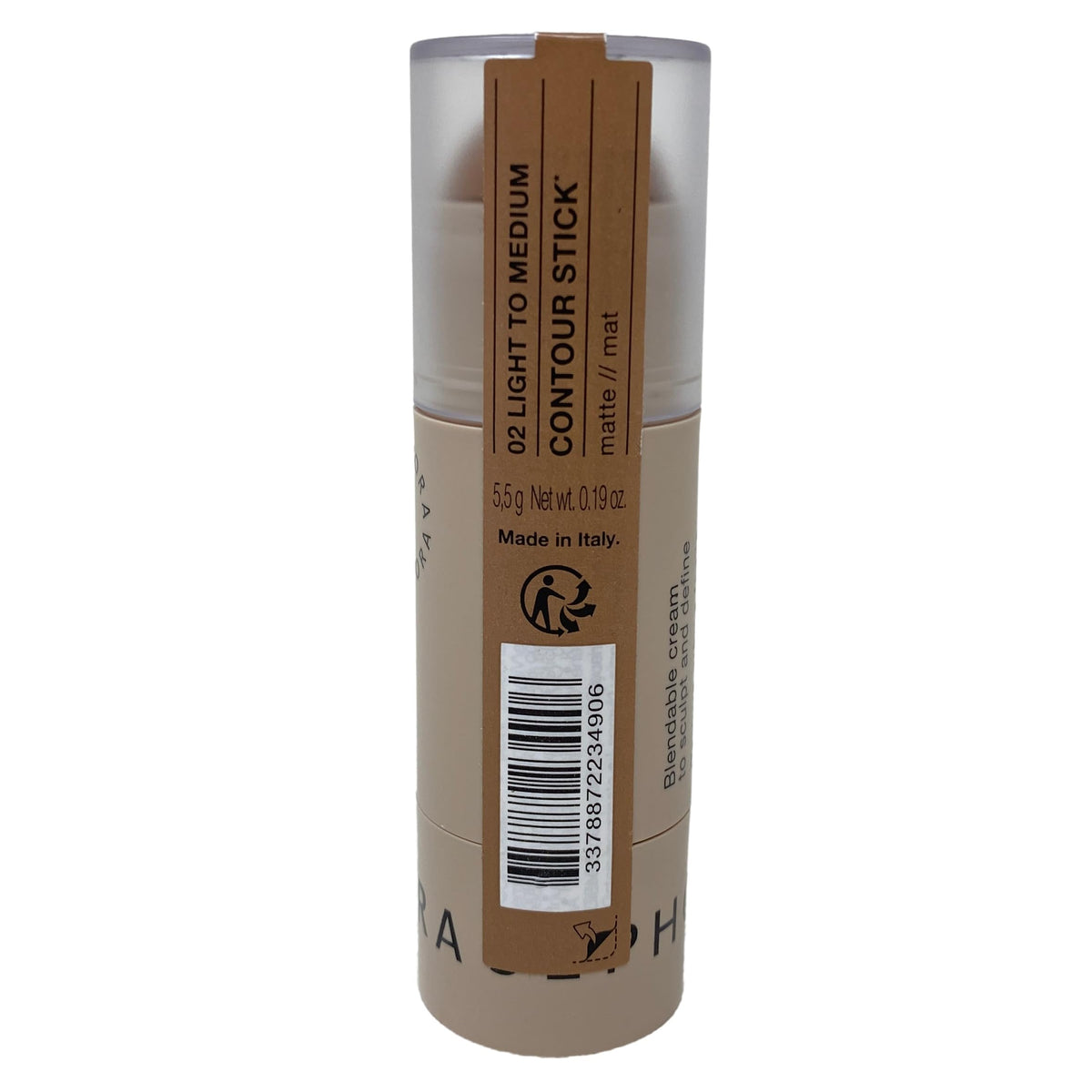 SEPHORA COLLECTION Cream Contour Stick - 02 Light to Medium (Light to Medium Skin Tones) 0.19 oz. / 5.5 g