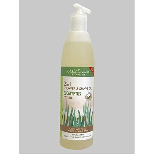 Mill Creek Peppermint 2-In-1 Shower & Shave Gel, Parabens Free, 14 Fluid Ounces (Pack Of 3) Beauty & Personal Care Mill Creek
