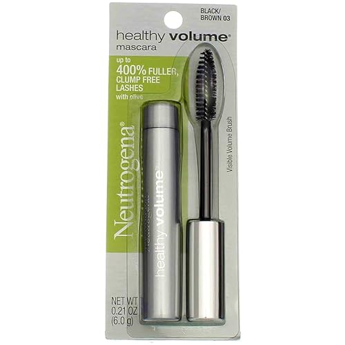 Neutrogena Healthy Volume Mascara, Black/Brown [03], 0.21 oz (Pack of 2) Beauty & Personal Care Neutrogena