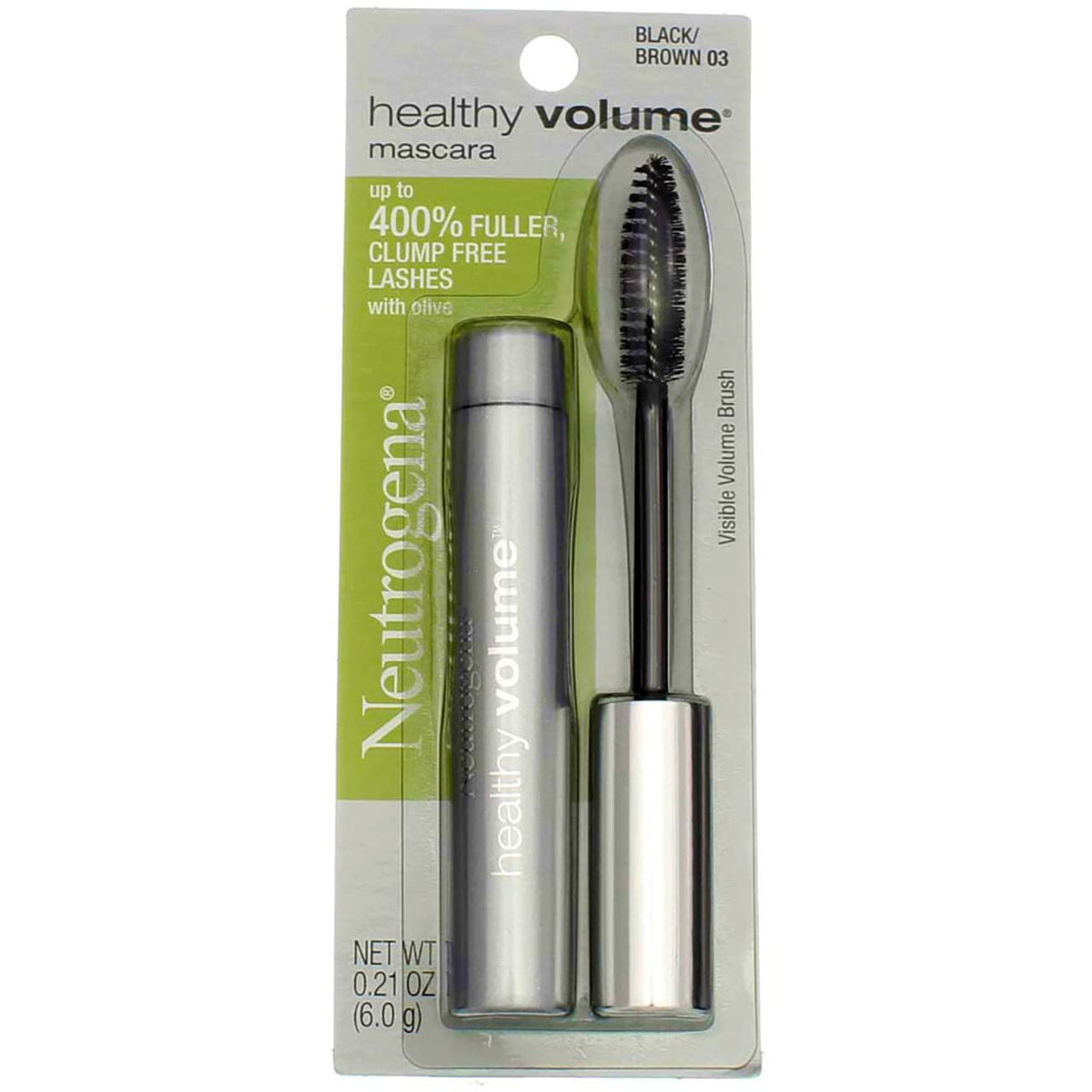 Neutrogena Healthy Volume Mascara, Black/Brown [03], 0.21 oz (Pack of 2) Beauty & Personal Care Neutrogena