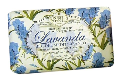 Nesti Dante Nesti dante lavanda natural soap - blu del mediterraneo - relaxing, 5.29oz, 5.29 Ounce Beauty & Personal Care Nesti Dante