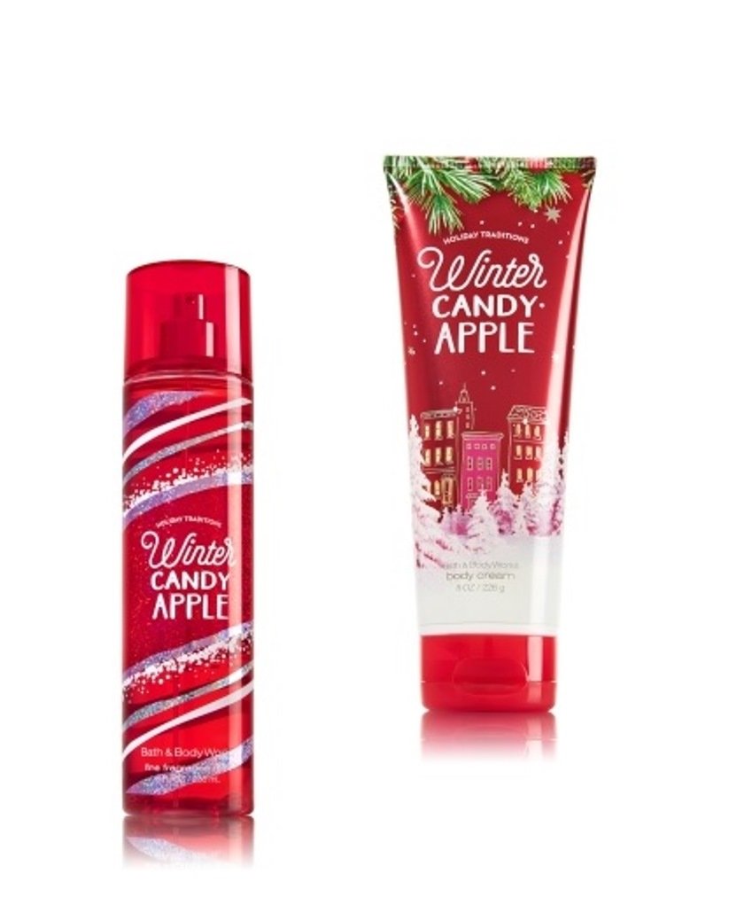 Bath & Body Works - Signature Collection - Winter Candy Apple - Winter 2015 - Gift Set- Fine Fragrance Mist & Ultra Shea Body Cream Beauty and Personal Care Bath & Body Works