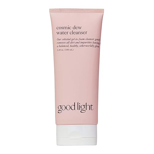 good light Cosmic Dew Water Cleanser. Celestial Gel-to-Foam Face Wash Cleanser. Made with Glycerin and Hyaluronic Acid. Hydrating, Sensitive Skin Safe Beauty & Personal Care good light