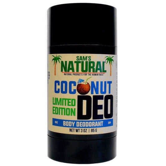Sam's Natural Deodorant - 3 oz - Holiday Gifts - Stocking Stuffers - Natural - Vegan and Cruelty Free - America's Favorite (Coconut) Beauty and Personal Care Sam's Natural