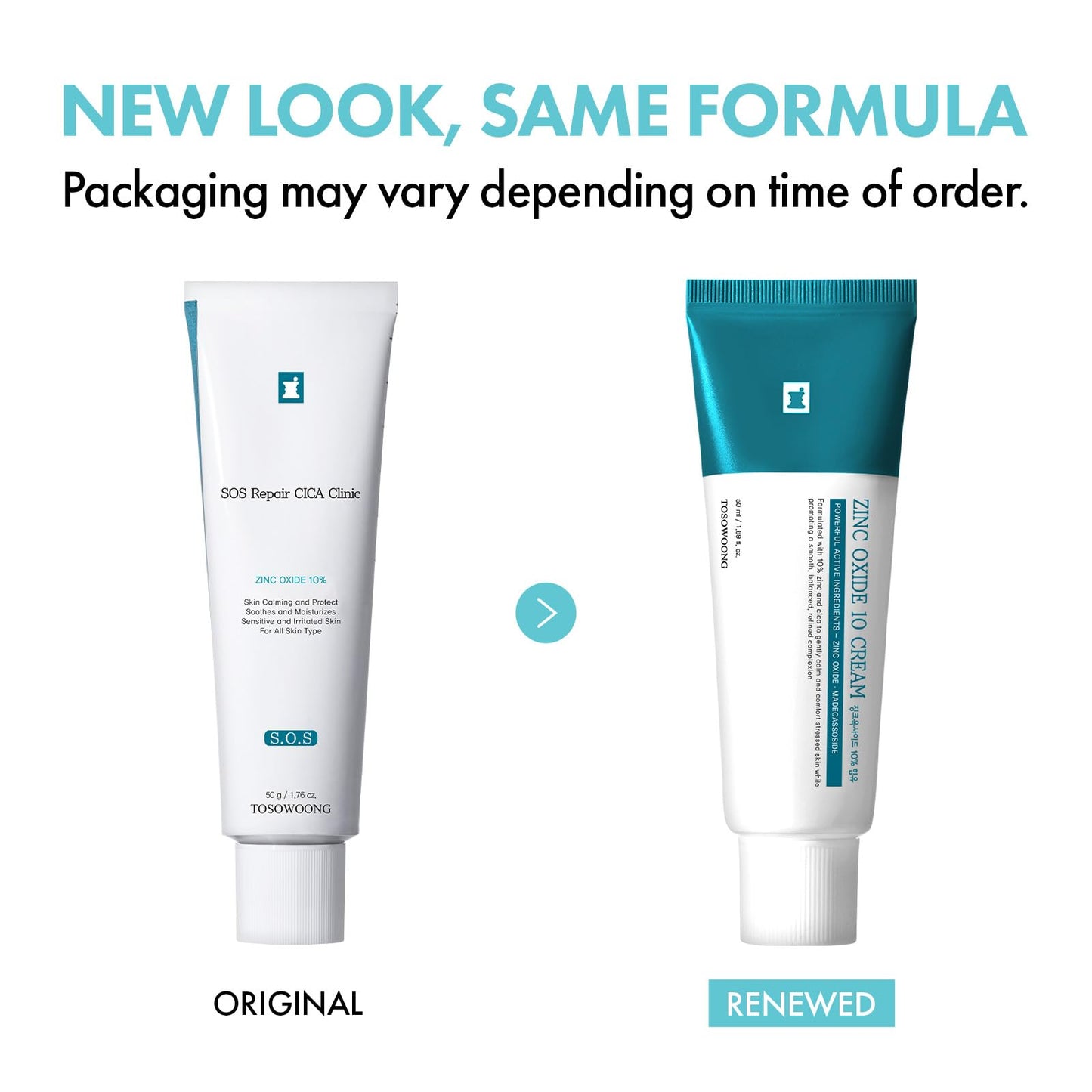 TOSOWOONG Zinc Oxide 10 Cream, 100,000ppm Zinc Oxide, Heal, Soothe Acne, Redness, Rosacea Treatment, Skin Barrier Repair, Moisture, Non-Comedogenic Beauty and Personal Care TOSOWOONG