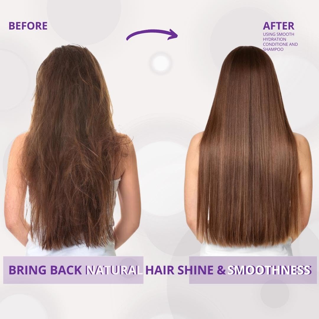 Inova Professional Silk Keratin Shampoo & Conditioner Set - Smooth Protection Sulfate-Free Shampoo & Smooth Hydration Conditioner (27 Oz), grey Beauty & Personal Care Inova Professional