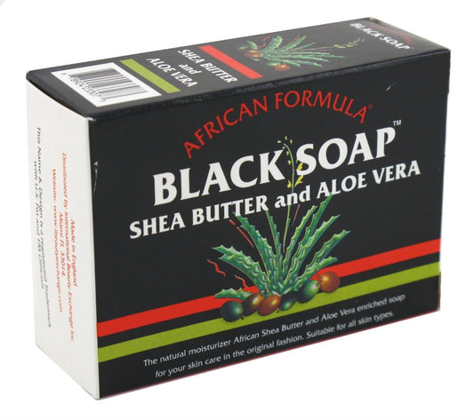 African Formula Black Soap 3.5 Ounce Shea Butter & Aloe Vera (Pack of 3) Beauty & Personal Care African Formula