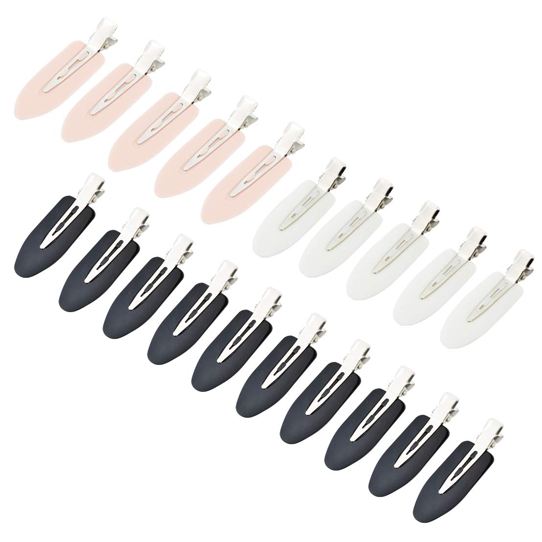 Wobe 24 Pcs No Bend Hair Clips Pin Curl Creaseless Clips No Crease Hair Clip for Hairstyle Bangs Finger Waves Makeup Application Hairdressing Hairpins Beauty & Personal Care Wobe