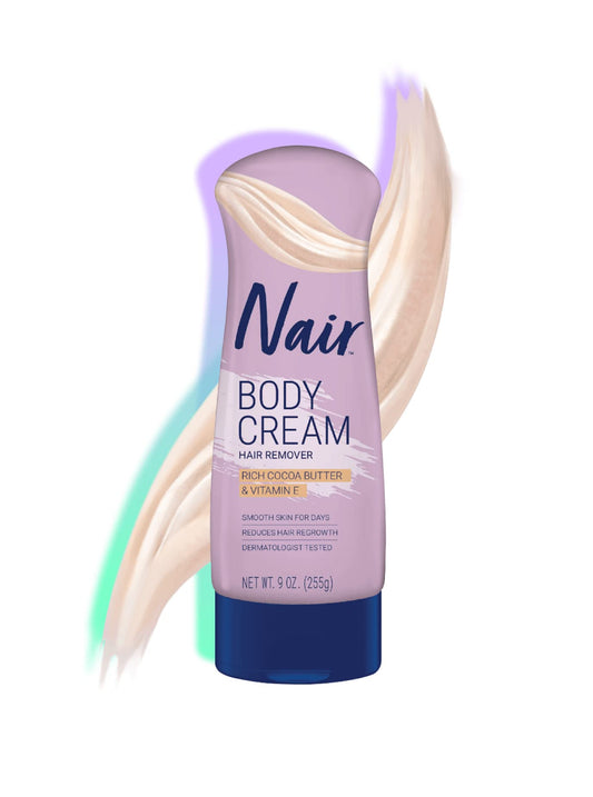 Nair Hair Remover Lotion Cocoa Butter & Vitamin-E 9 Ounce (266ml) (2 Pack) Beauty & Personal Care Nair