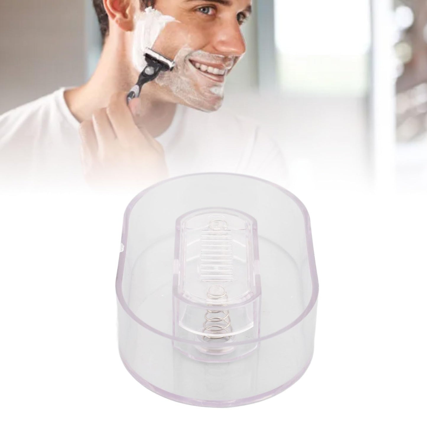 Beard Trimmer Rinser, Portable Shaving Cleaner Tool for Manual Push Type Beard Clipper, with Beard Trimmer Cleaner, Water Recycling, and Sink Neat Beauty and Personal Care TOPINCN
