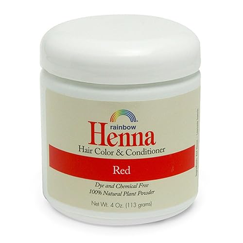 Rainbow Research Henna Hair Color And Conditioner, Red - 4 Oz (4 pack) Beauty & Personal Care Rainbow Research