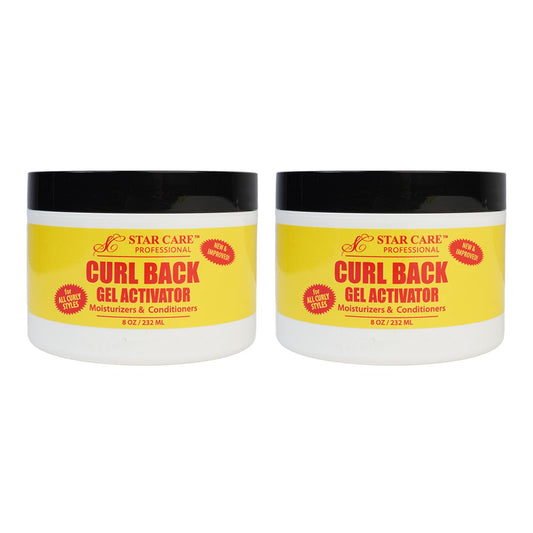 STAR CARE Curl Back Gel Activator 8oz Hydrating Curl Enhancer with Glycerin Softens Moisturizes for Healthy Defined Curls Reduces Breakage & Split Beauty & Personal Care STAR CARE