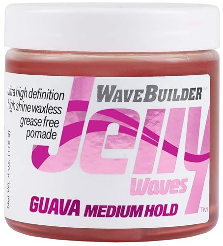 WAVEBUILDER Jelly Waves Guava Medium Hold Grease Free Pomade Beauty & Personal Care WAVEBUILDER