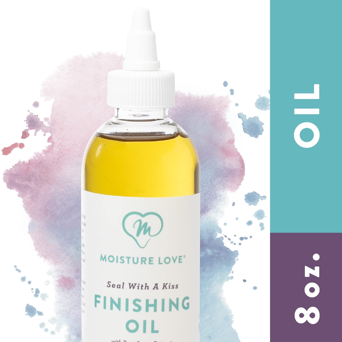 Moisture Love Seal with a Kiss Finishing oil for Hair Moisturizing and Polishing. Curly Hair Care Product with Argan Oil and Castor Oil. Sulfate Beauty & Personal Care Moisture Love