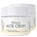 Deluvia Miracle Aloe Cream | Face & Body Moisturizer with Vitamin E & Organic Aloe Vera | Hydrating, Soothing for Dry Skin, Anti-Wrinkle, Acne Scars Beauty & Personal Care DELÚVIA