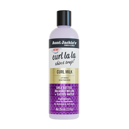 Aunt Jackie's Curls & Coils Curl La La Thirst Trap Curl Milk, 12 fl oz - Triple Moisture Leave-In Conditioner for Hydrated and Soft Curls Beauty & Personal Care Aunt Jackie's