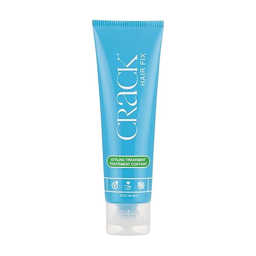 Crack HAIR FIX Styling Treatment - Multi-Tasking, Anti-Frizz, Leave-In Styling Cream with Protection from Humidity, Chlorine, Heat Treatments & Sun, 3 Beauty & Personal Care Crack