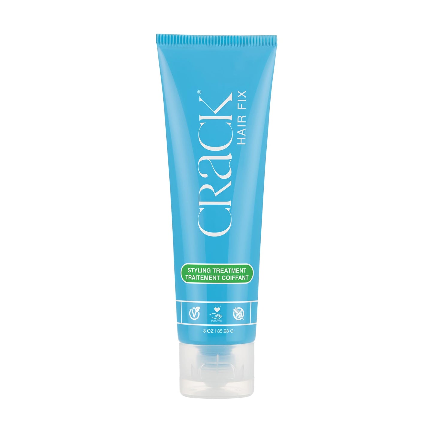 Crack HAIR FIX Styling Treatment - Multi-Tasking, Anti-Frizz, Leave-In Styling Cream with Protection from Humidity, Chlorine, Heat Treatments & Sun, 3 Beauty & Personal Care Crack