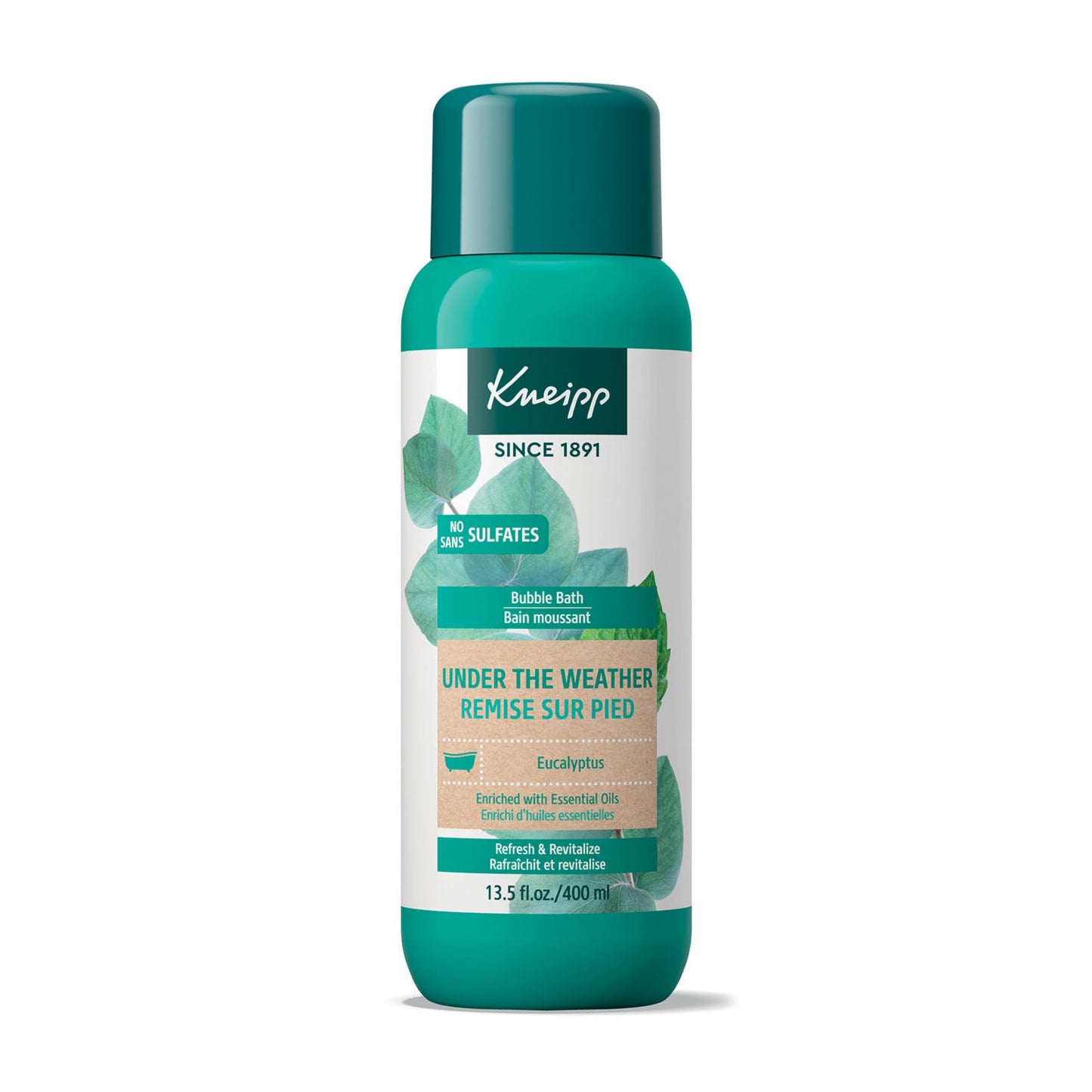 Kneipp Under the Weather Eucalyptus Aromatherapy Bubble Bath - Good for Respiratory Wellness - Vegan - Sulfate Free - 13.5 fl oz - Up to Eight Baths Beauty and Personal Care Kneipp
