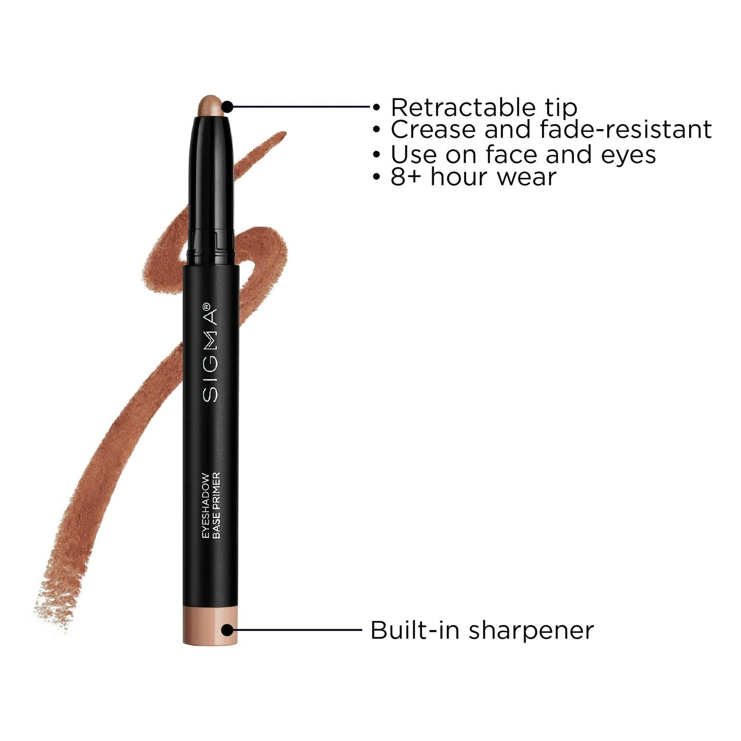 Sigma Beauty Eyeshadow Primer Base – Professional Grade Eye Primer Crayon w/Sleek Retractable Tip for Long-Lasting Makeup & All-Day Color Payoff Beauty & Personal Care Sigma Beauty