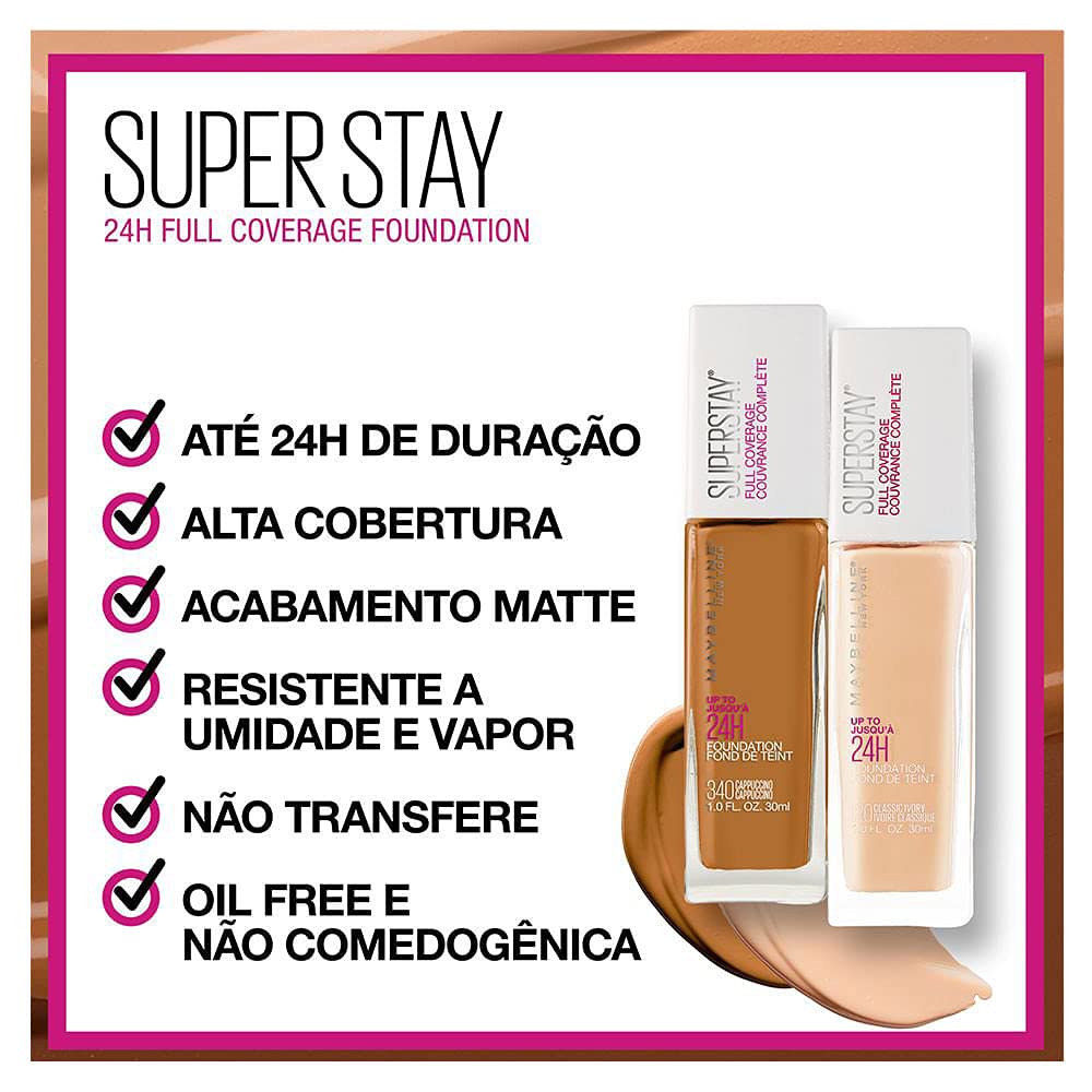 Maybelline Super Stay Full Coverage Liquid Foundation Makeup, Warm Sun, 1 Fl Oz