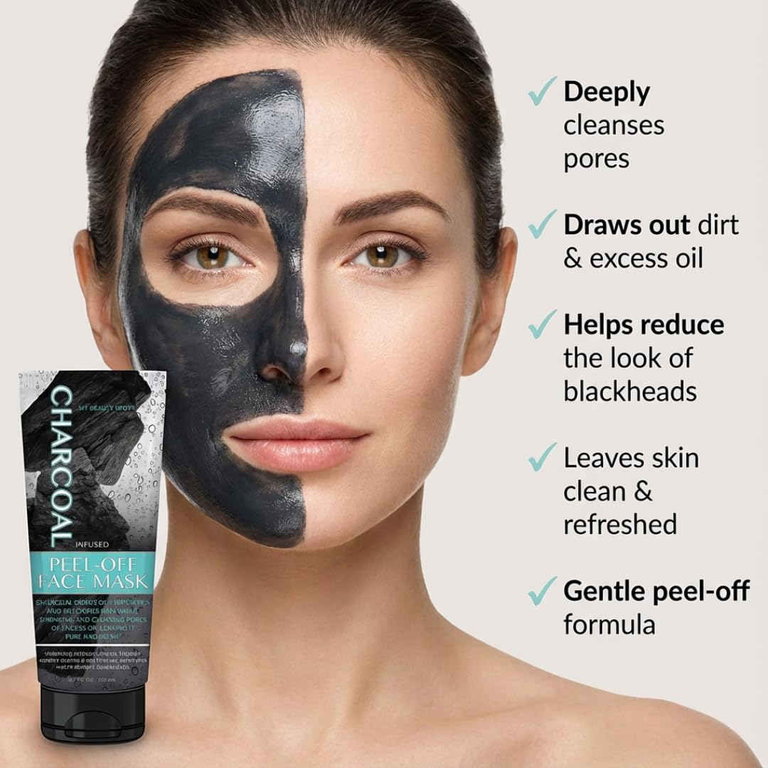 My Beauty Spot Charcoal Face Mask Peel-Off Face Mask Skin Care Black Head Remover for Face Infused with Charcoal 6.7oz Beauty & Personal Care My Beauty Spot