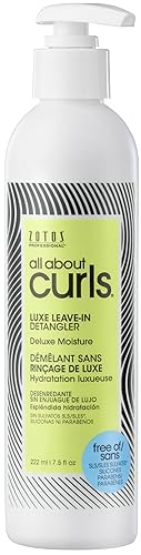ALL ABOUT CURLS Luxe Leave-In Detangler | Deluxe Moisture | Detangle, Moisturize, De-Frizz | All Curly Hair Types | Vegan & Cruelty Free | Sulfate Beauty & Personal Care ALL ABOUT CURLS