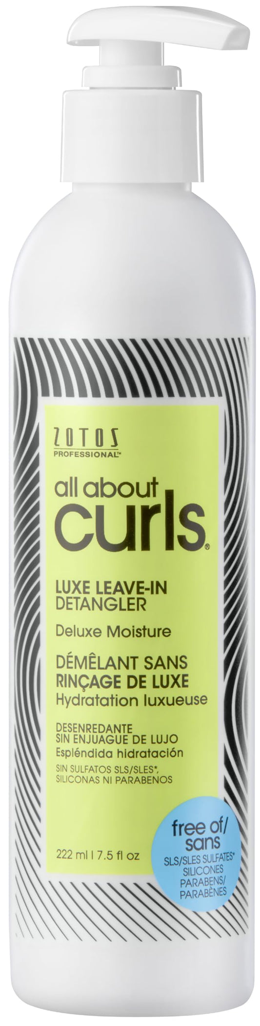 ALL ABOUT CURLS Luxe Leave-In Detangler | Deluxe Moisture | Detangle, Moisturize, De-Frizz | All Curly Hair Types | Vegan & Cruelty Free | Sulfate Beauty & Personal Care ALL ABOUT CURLS